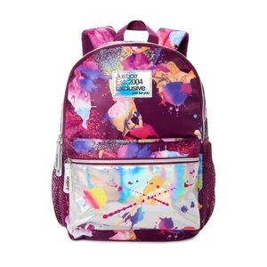 Justice Backpack Purple Splatter